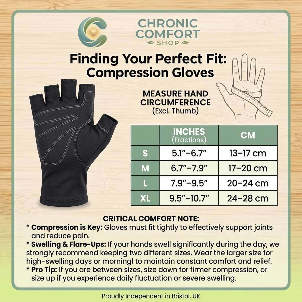 Copper-Infused Compression Gloves for Arthritis & Joint Pain Relief