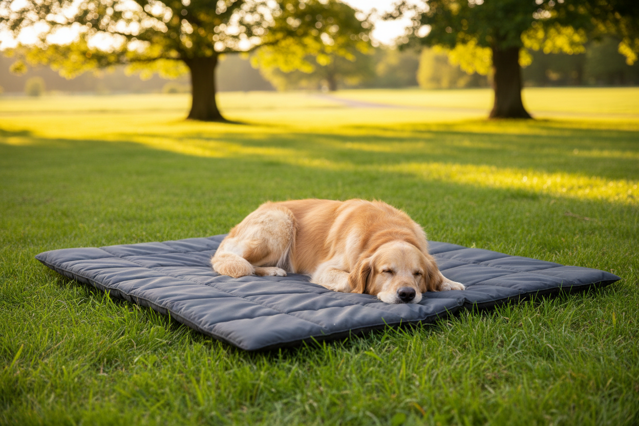 Portable Waterproof Dog Mat — Foldable & All-Season
